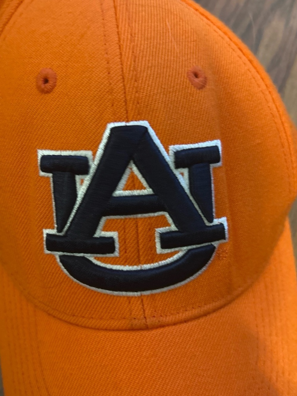 Auburn Tigers Orange Embroidered Baseball Cap - Picture 2 of 6